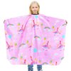 PAMAID Kids Haircut Cape Waterproof Barber Cape Cover, Unicorn Hair Cutting Cape for Girls with Adjustable Snap Closure (Unicorn)