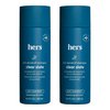 hers Clear Slate Anti Dandruff Shampoo, 2 Pack - Dermatologist Formulated Dry Scalp & Dandruff Shampoo with Biotin - Shampoo with 1% Zinc Pyrithione - Botanical Garden Scent - 2 x 6.4 fl oz