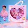 PinkSheep Little Girl Jewelry 10PCS Toddler Jewelry for Girls 3/4/5/6/7/8 yrs old Girl Play Jewelry Box Girl Necklace Girl Bracelet