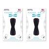 LoveHandle Universal Grip for Most Smartphones, Mini Tablets and Cases, Black Elastic Strap with Black Base, Pack of 2, LH-01-2PackBlack