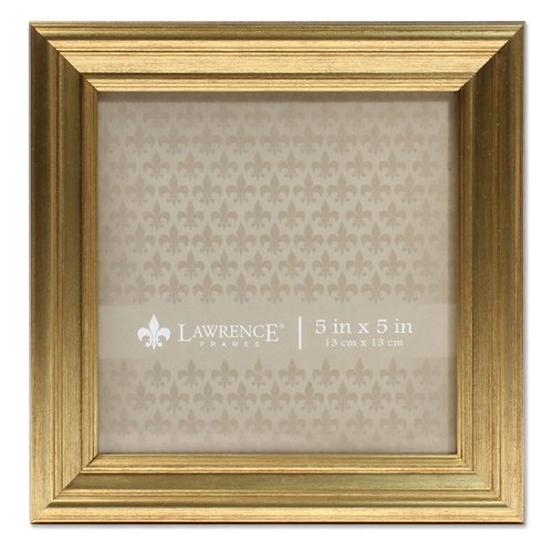 Lawrence Frames 5"L x 5"W Sutter Burnished Gold Picture Frame