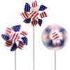 The Dreidel Company USA Flag Pinwheel, Stars and Stripes, Patriotic, Party Decorations (6-Pack)