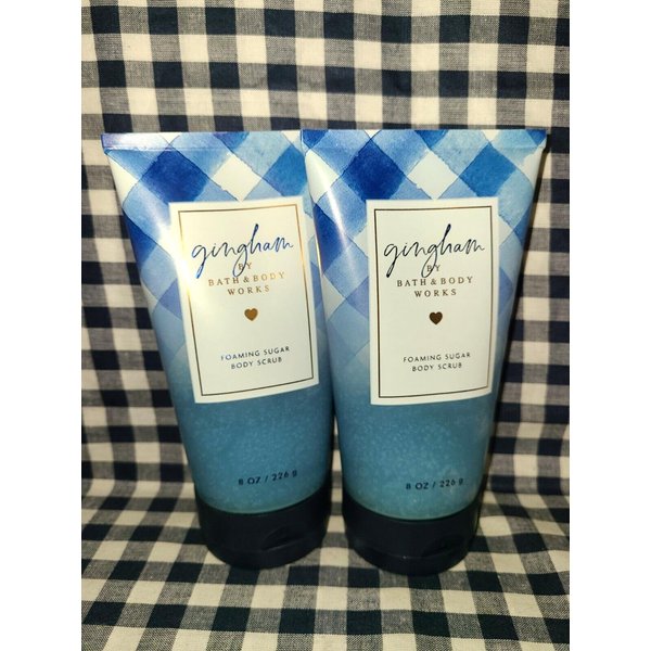 2 GINGHAM Foaming Sugar Body Scrub 8 oz Bath Body