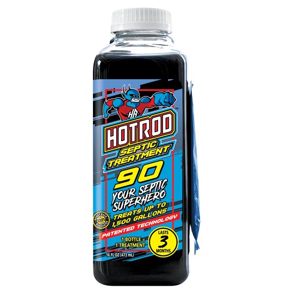 Hotrod Septic Tank Treatment 90-3 Month Supply Extends Septic System Life and Prevents Costly Repairs - Industrial Grade - Easy to Use