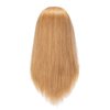 20-22" 100% Human hair Mannequin head Training Head Cosmetology Manikin Head Doll Head with free Clamp Stand (Blonde)