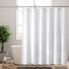Titanker Waterproof Fabric Shower Curtain Liner Washable, Cloth Shower Curtain Liner with Magnets, White Shower Liner Soft Fabric, Lightweight Shower Curtain Liner, 70x72 Inches
