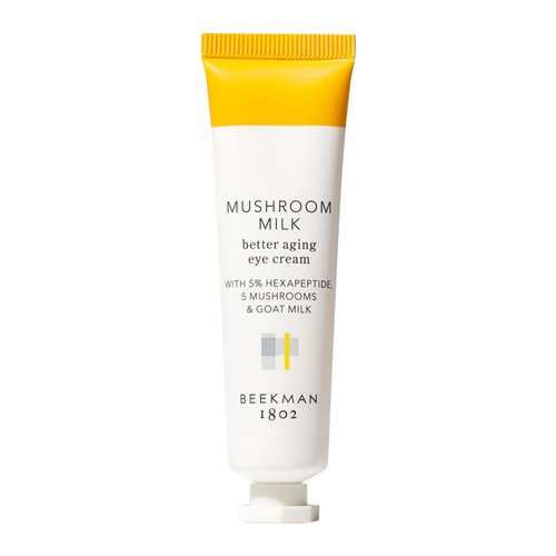 Beekman 1802 Mushroom Goat Milk Eye Cream - Clinically Proven Anti-Aging Eye Treatment for Dark Circles & Fine Lines - With Kojic Acid, Hexapeptide & Mushrooms - Fragrance-Free, Cruelty-Free