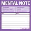 8-Pack Knock Knock Mental Note Sticky Notes, to Do List Notepads, 3 x 3-inches Each