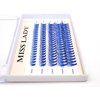 Colored Blue Lash Clusters, 3D Volume 20D Curl C, Thickness 0.10mm, Length 8-16mm Mixed Tray, 100 PCS of Blue Eyelash Clusters, Faux Mink Blue Individual Lash Extensions DIY
