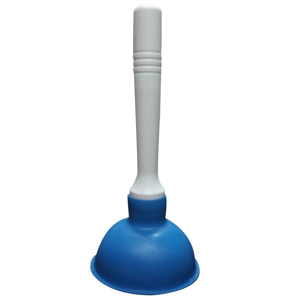 NewFerU Small Plunger Pump Liquid Plumber Clog Remover Cleaner Unclogger Tool for Toilet,Kitchen Sink Drain,Bathroom Shower Tub With Portable 4 Inch Cup and 9 Inch Handle (Blue)