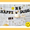 Tellingyou One Happy Dude Banner One Happy Dude 1st Birthday Party Decorations First Birthday Party Decor Hippie First Birthday Banner for Baby Shower Birthday Hippie Party Decoration Supplies