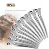 Hair Clips Pins Semilyn 10 Pack 3.5 inch DIY Hair Clips Stainless Steel Hair Pins Teeth Bows Hair Clips Hairdressing Salon Hair Grip DIY Accessories Hairpins for Women, Girls and Hairdresser (Silver)