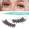 Hermosa Hollywood Glam, Vegan Mink False Eyelashes with 10 Pairs, Silk Materials and black and Brown hairs mixes, Black Cotton Band with Light weight Hair, Reusable for over 20 times HMC02