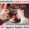 FAHIFA Professional 6.5” Straight Barber Scissors/Sharp 440c Japanese Stainless Steel Hair Cutting Shears For Men & Women/Scissors Easy Grip Handles