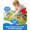 Coogam Musical Cars Play Mat for 1 2 3 Year Old Toddlers, Soft Pull-Back Vehicle Set with Farm Animals Playmat Rug, Baby Fine Motor Skills Toys Game Montessori Learning Gift