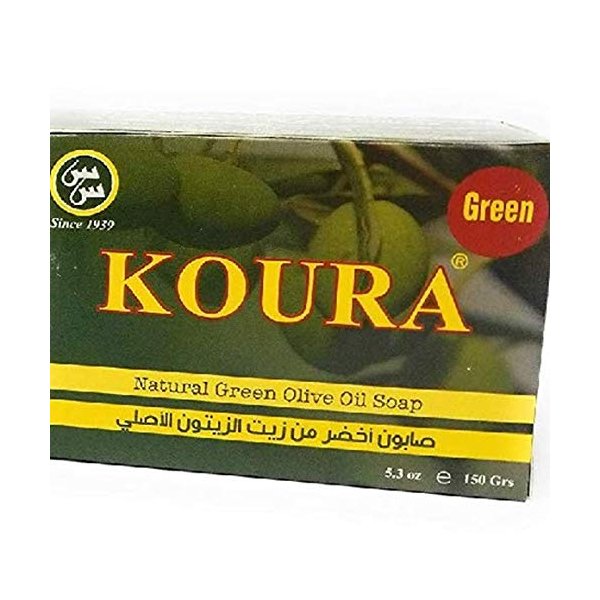 Koura Natural Green Olive Oil Soap (Pack of 3)