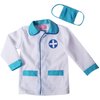 StoryBook Wishes Toddler Doctor Coat & Face Mask for Toddler Doctor Costume | Toddler Doctor Dress Up | Blue and White - For Ages 6-8