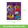 Unique Ninja Turtle Party Favors Pack - 16 Guests - TMNT Party Favor Bags, Sticker Sheets, Mini Skateboards, Checklist - Teenage Mutant Ninja Turtle Party Decorations & Supplies