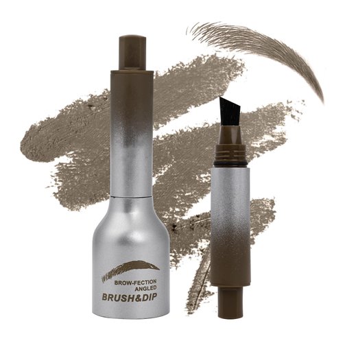 Brow-Fection Angled Brush & Dip-Chocolate, Liquid Eyebrow Brush, Supreme Eyebrow Brush, Eyebrow Tint, Waterproof Brow Pen, Angled Eye Brow Brush, Multi-Purpose Non-Smudged Eyebrow Pen (TAUPE)