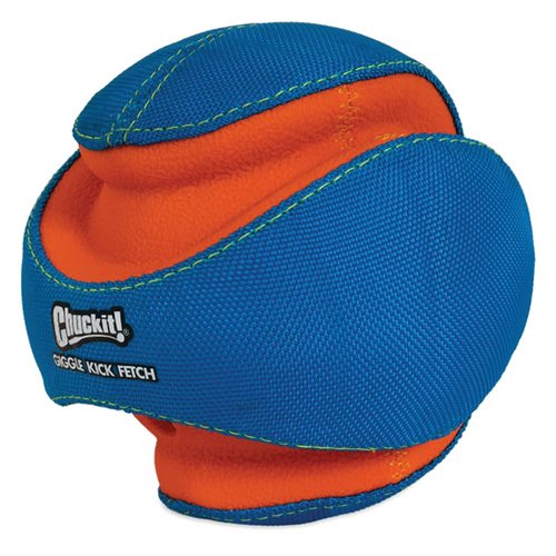 ChuckIt! Kick Fetch Dog Toy Ball With Giggle Sounds, Small