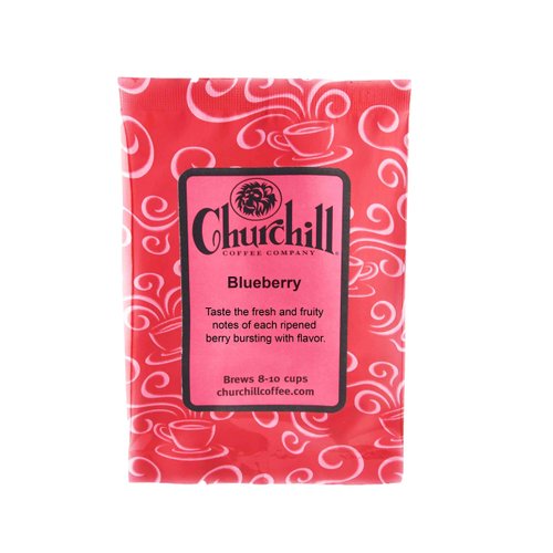 Churchill Coffee Blueberry 10 Portioned Packs -1.5 oz each - Ground - Flavored Coffee