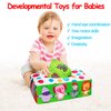 Thremhoo Baby Toys 3 4 5 6 7 8 9 12 Month Old Montessori Tissue Box Toys for Babies Infants 0-6 6-12 Months Sensory Educational Crinkle Toy Developmental for 1 2 Year Old Boys Girls Toddlers