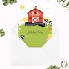 Desert Cactus Barnyard Farm Style 2 Happy Birthday Invitations Invite Cards (25 Count) With Envelopes Boys Girls Kids Party (25ct)