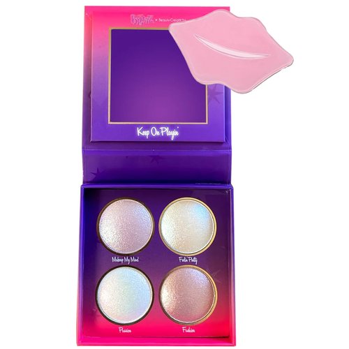 Glam Lux Beauty Bundle Bratz X Beauty Creations Keep On Playin' Baked Highlights, Collagen Lip Mask, Radiant Highlighter Powder