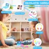 20 Pieces Dollhouse Accessories Doll Travel Accessories Mini Laptop Computer Phone Toy Miniature Glasses Headset Drink Toys Plastic Doll Accessories for Dolls (Cute Style)