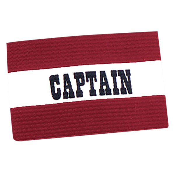 Champro Captain's Arm Band (Scarlet/White, Adult)