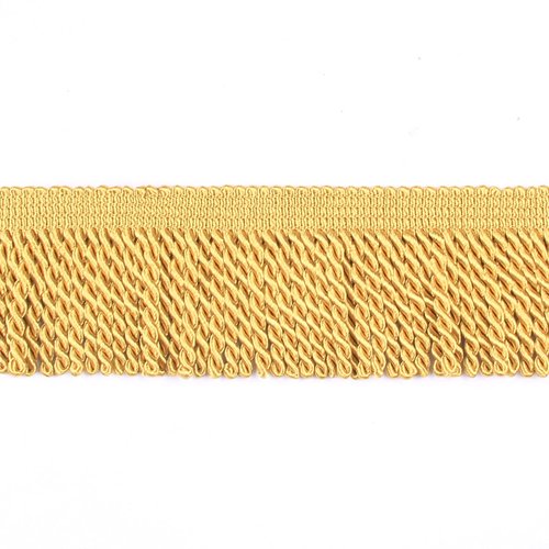 HedongHexi Curtain Fringes Bullion Fringe Trim 5/10 Yard x 2.5 Inches Fabric Trims Sewing DIY Decoration for Curtain Sofa Clothes (Gold, 5yard)