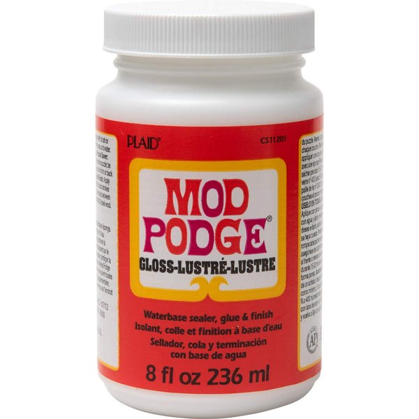 Mod Podge Gloss Sealer, Glue & Finish: All-in-One Craft Solution- Quick Dry, Easy Clean, for Wood, Paper, Fabric & More. Non-Toxic - Craft with Confidence, Made in USA, 8 oz., Pack of 1