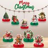 Christmas Table Decorations Christmas Honeycomb Table Centerpieces for Christmas Party Decorations, 9 Pcs
