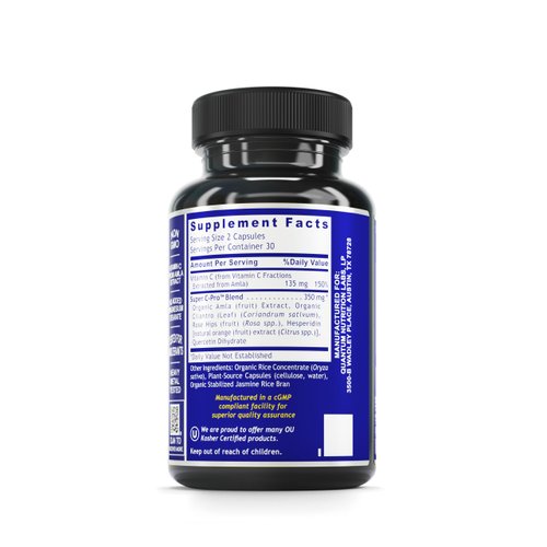 QNL Quantum Vitamin C - Immune Support Supplement - Vegan Vitamin C - Daily Immunity Supplement - Sourced from Indian Gooseberry - 60 Plant-Source Capsules