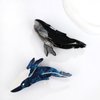 Whale Hair Clips, Animal Acetate Claw Clips, Big Jaw Barrettes for Hair, Hair Accessories for Women and Girls (Blue)