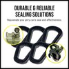 Mission Automotive Jerry Can Gaskets - 5 Pack Gas Can Spout Replacement for 20 Liter NATO Jerry Can Spout - Sturdy Rubber Material (2.07 x 1.88 x .19 Inches)