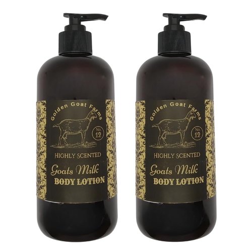 Golden Goat Farms Pomegranate Champagne Scented Body Lotion with Goats Milk, 8 Oz (2 Pack)