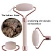 Oil Absorption Face Massager, Jade Roller for Face, Skin Care Facial Roller & Eye Roller for Puffy Eyes, Self Care Health and Beauty Gifts (Rose Gold)