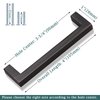 GOBEKOR 10 Pack Oil Rubbed Bronze Cabinet Handles 3-3/4in(96mm) Hole Center Solid Square Bar Dresser Drawer Pulls, Bronze Cabinet Pulls Hardware