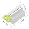 2pcs Rolling Tube Toothpaste Squeezer Toothpaste Seat Holder Stand for Bathroom Accessories（1Blue1Gree）