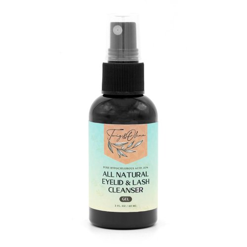 Twig & Olive Hypochlorous Acid .02% All Natural Eyelid & Fast Acting Non-Irritating Lash Cleansing Gel Removes Make Up, Dirt, Debris, and Oil 100% Vegan Free