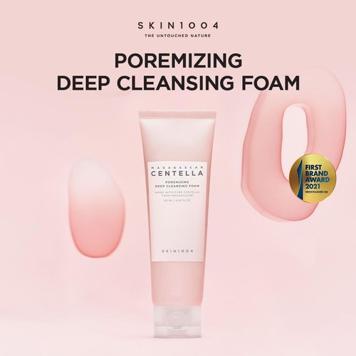 SKIN1004 Madagascar Centella Poremizing Deep Cleansing Foam 4.22 fl.oz, 125ml, Remove Pore-Clogging Debris