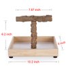 KINTOR Bird Stand Tabletop,Portable Tee Stand, Parrot Play Stand Perch Gym for Small Medium Parrot (T Stand)