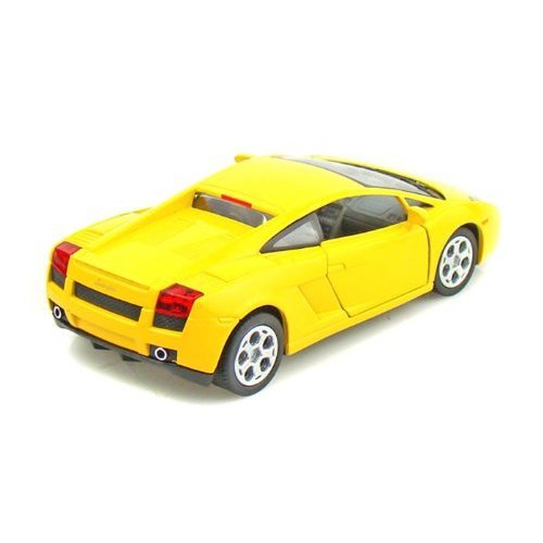 KiNSMART Lamborghini Gallardo 1:32 Scale Yellow Die Cast Metal Model Toy Sports Car