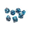 Polyhedral DND Dice Set, 6Pack Double-Colors Dice Sets with D4 D6 D8 D10 D% D12 D20 Compatible with Dungeons and Dragons D&D RPG MTG Table Games (6Colors 42 Pieces)