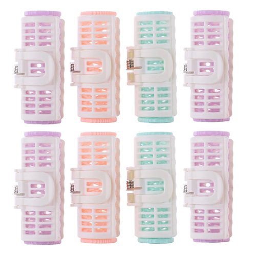 FOMIYES 8pcs Hair Curlers Spiral Perm Rods Kit for DIY Curls Styling Tool Volume Hair