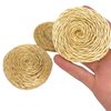 Bonka Bird Toys 3603 (Pk3) 3" Round Seagrass Mats, Parrot Foot Talon Chew Craft Cage Toy, Amazon, African Greys, Pionus, and Similar