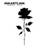 INKARTLINK Temporary Tattoos, 2 Sheets Medium Semi Permanent Tattoo Adult Art Design Waterproof Temp Tattoo Party Favors Realistic Look, No Adhesive, No Reflection, Lasts 1-2 Weeks (Rose)