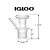 Igloo Push-Button Spigot for 2-10 Gallon Water Cooler Beverage Jugs
