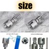 Integrated Internal & External Pipe Threading Tool, 2025 Upgraded Electric Drill Compatible Pvc Pipe Threader Kit, 1/2'' and 3/4'' Water pipe internal and external integrated threader (1/2" + 3/4")
